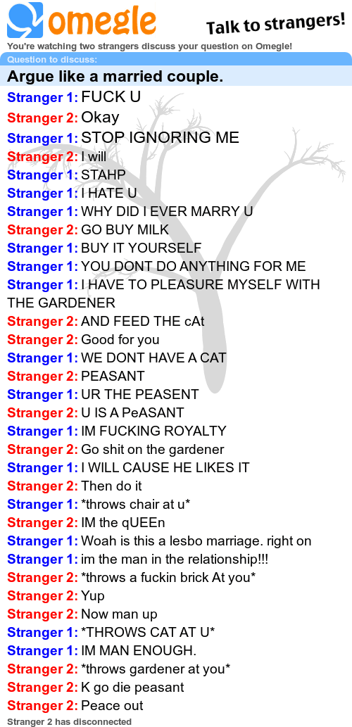 Omegle married Omegle married