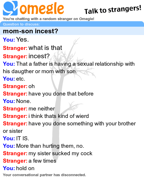 Incest chatting Incest chatting