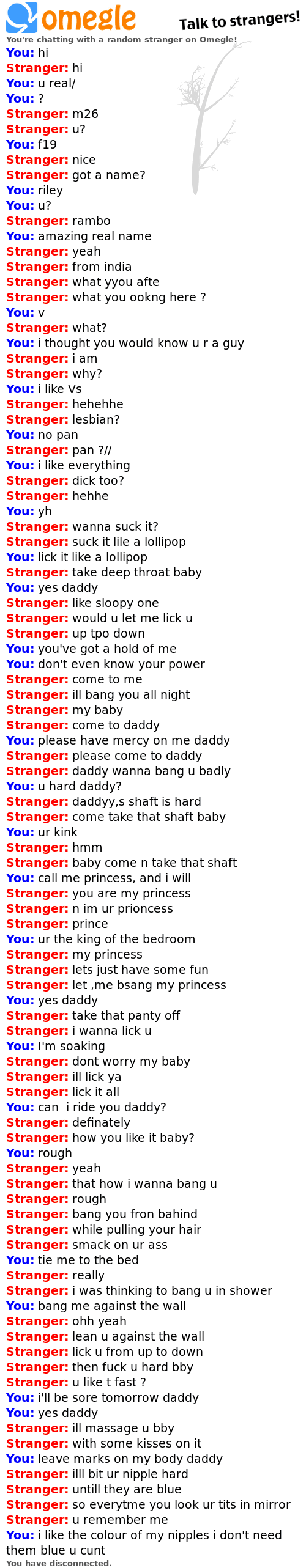best omegle chat logs best omegle chat logs